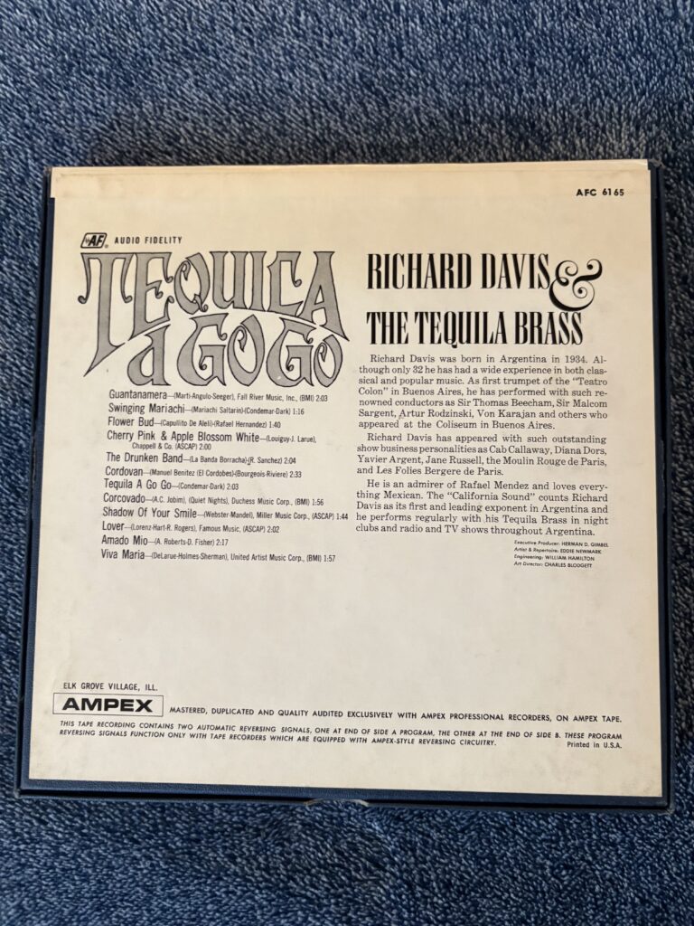 Tequila a Go Go — Reel-to-Reel (c. 1966)